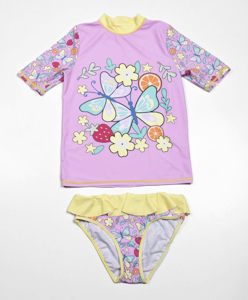 Traje de ba&ntilde;o ni&ntilde;a mariposas