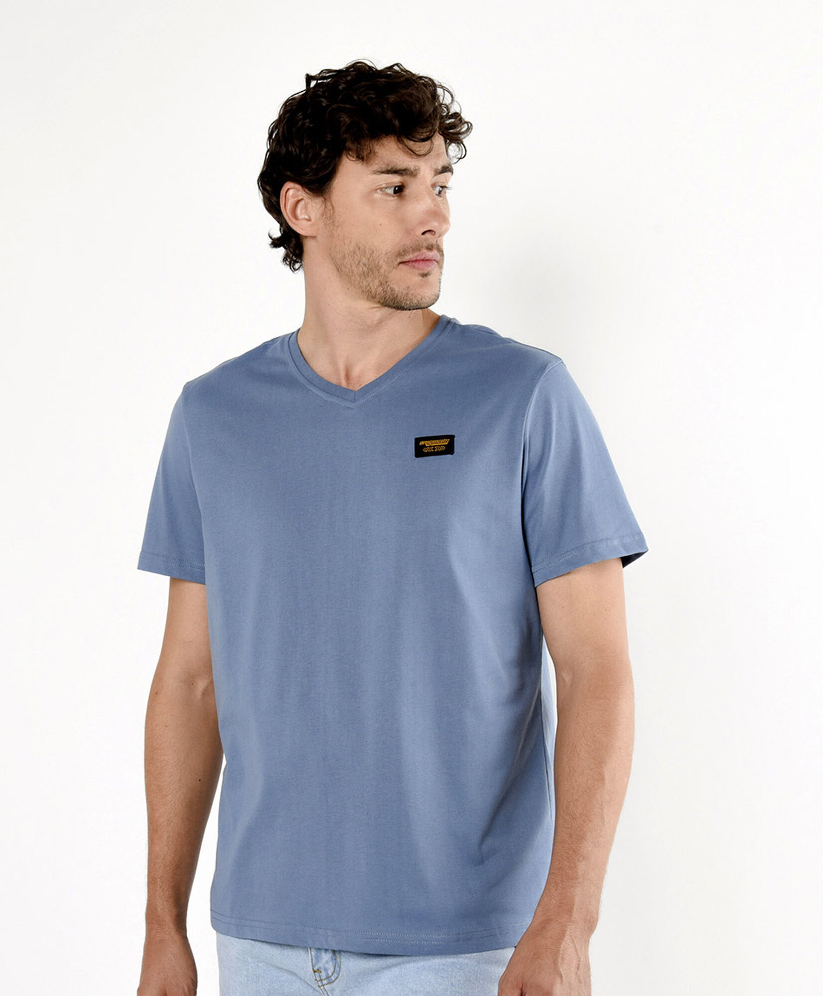 Polera hombre lisa mini logo colores Polera hombre lisa mini logo colores