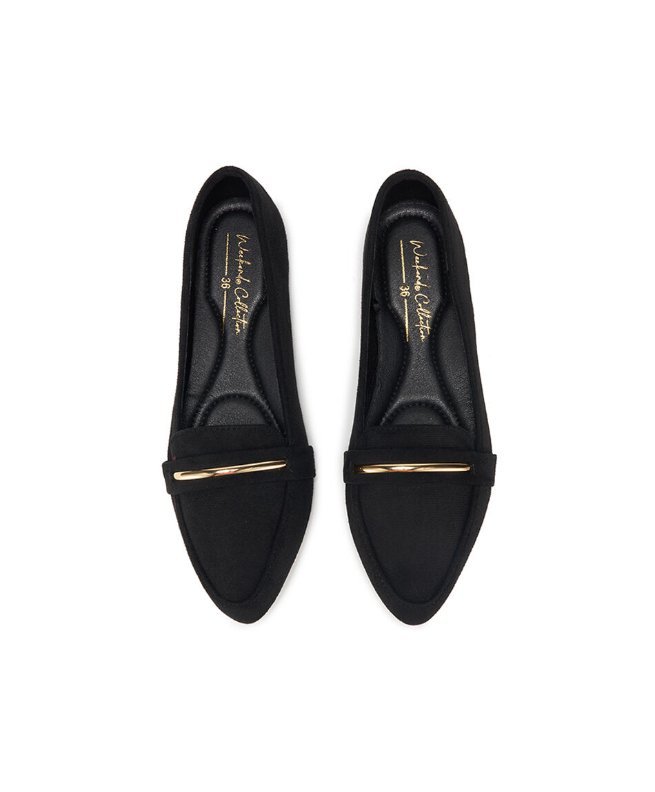 Ballerina mujer metal gold