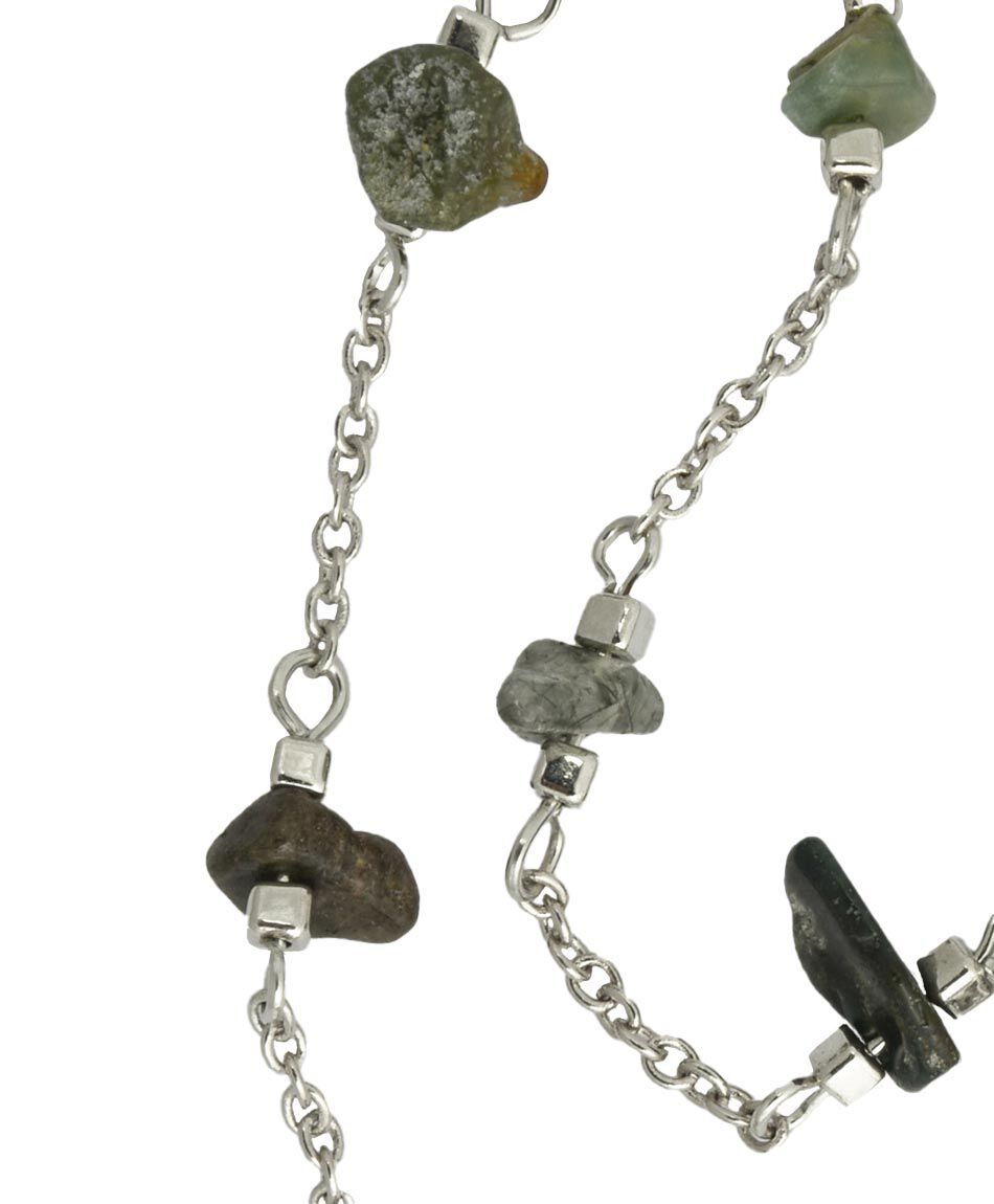 Collar doble piedras 1 pieza