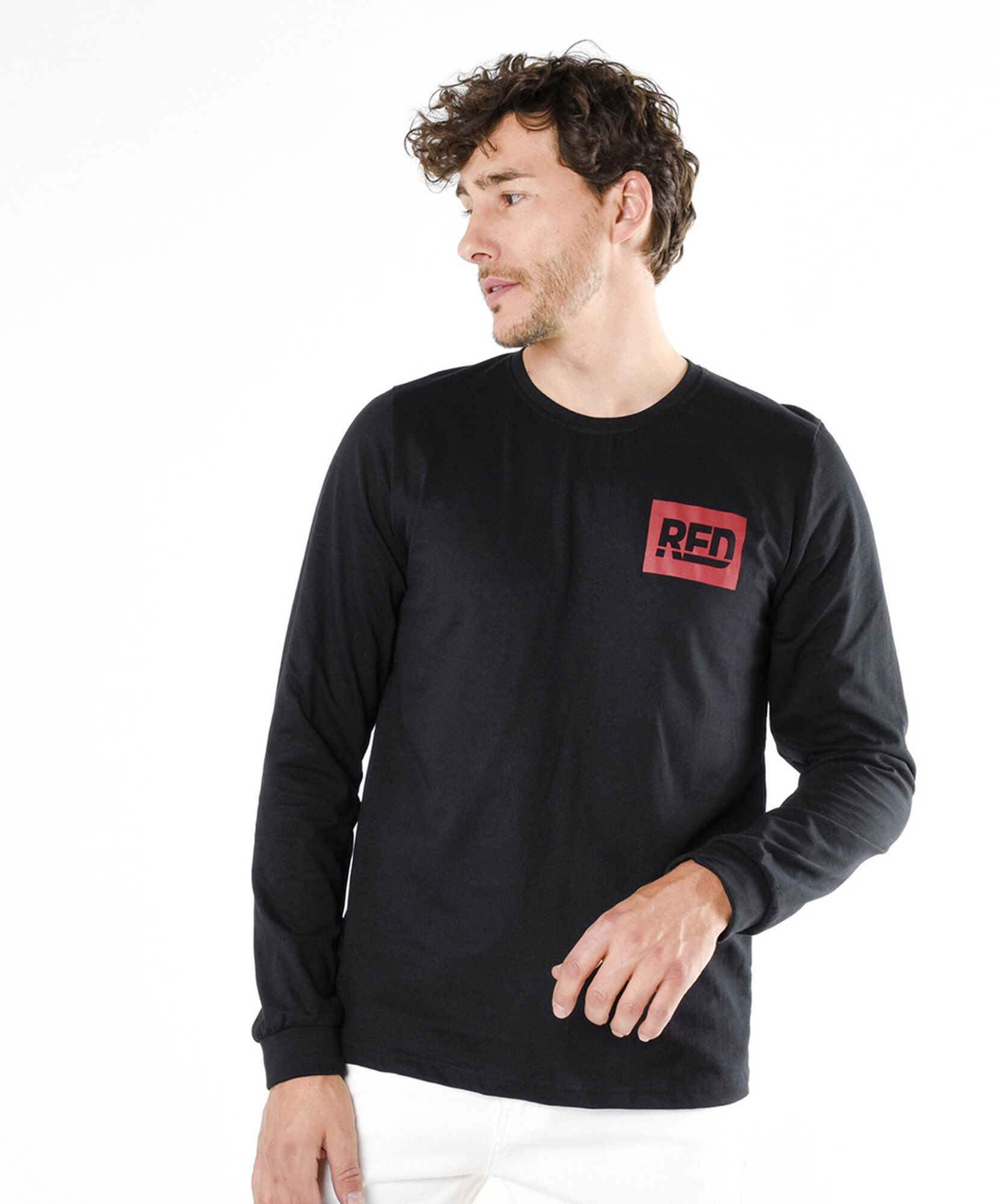 Polera hombre doble estampado red hot Polera hombre doble estampado red hot