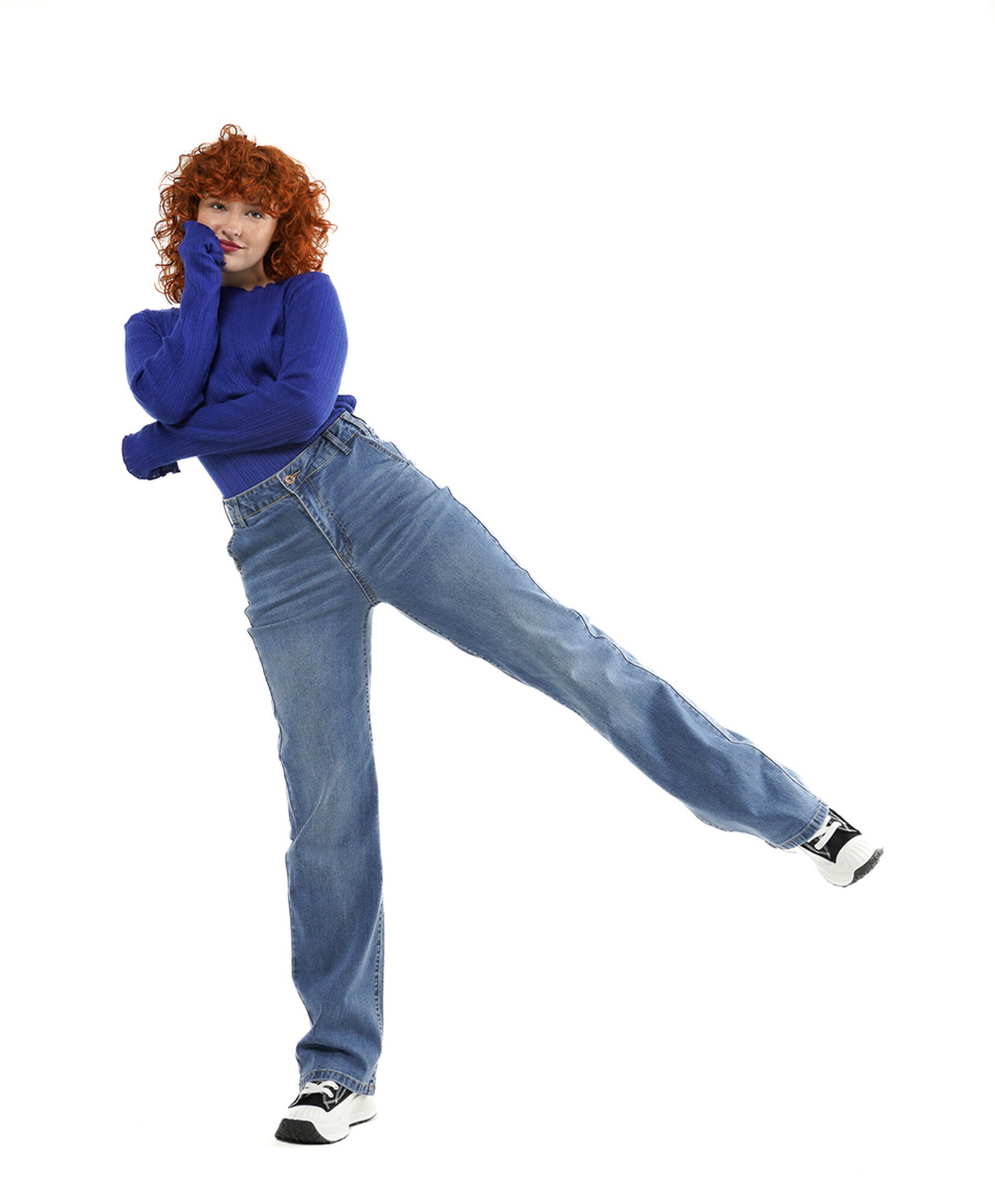 Jeans mujer bolsillo cierre wide Jeans mujer bolsillo cierre wide