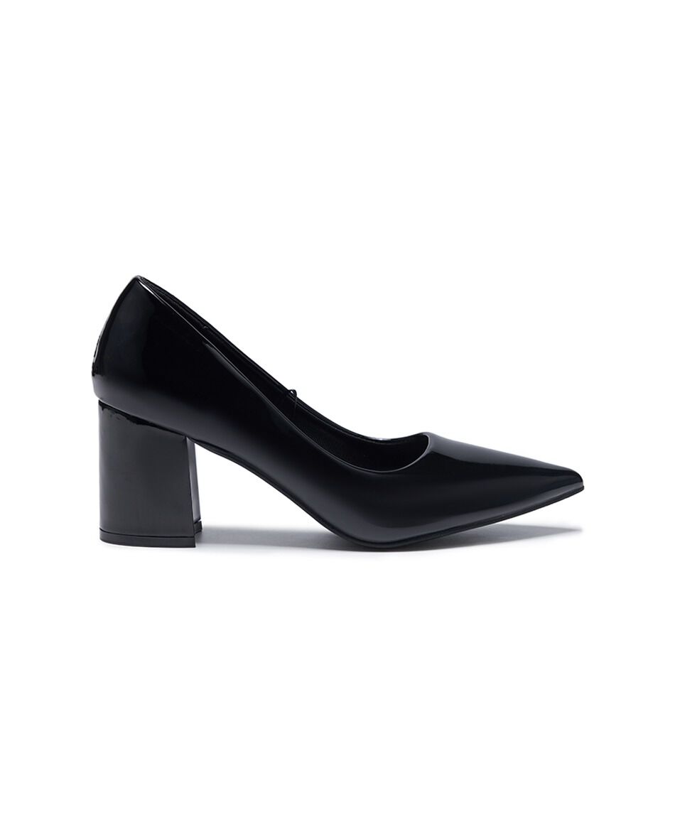 Zapato mujer charol reina taco
