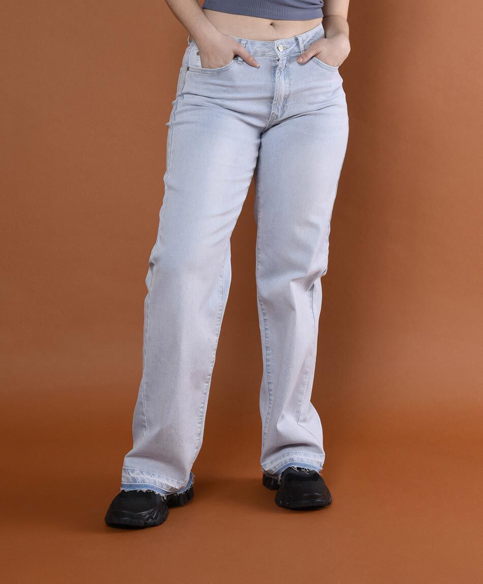 Jeans tiro alto moms