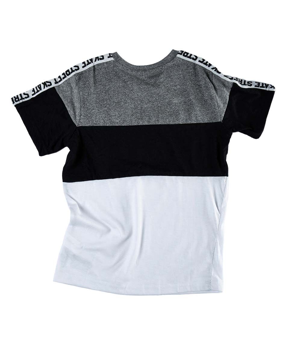 Polera manga corta cuello redondo