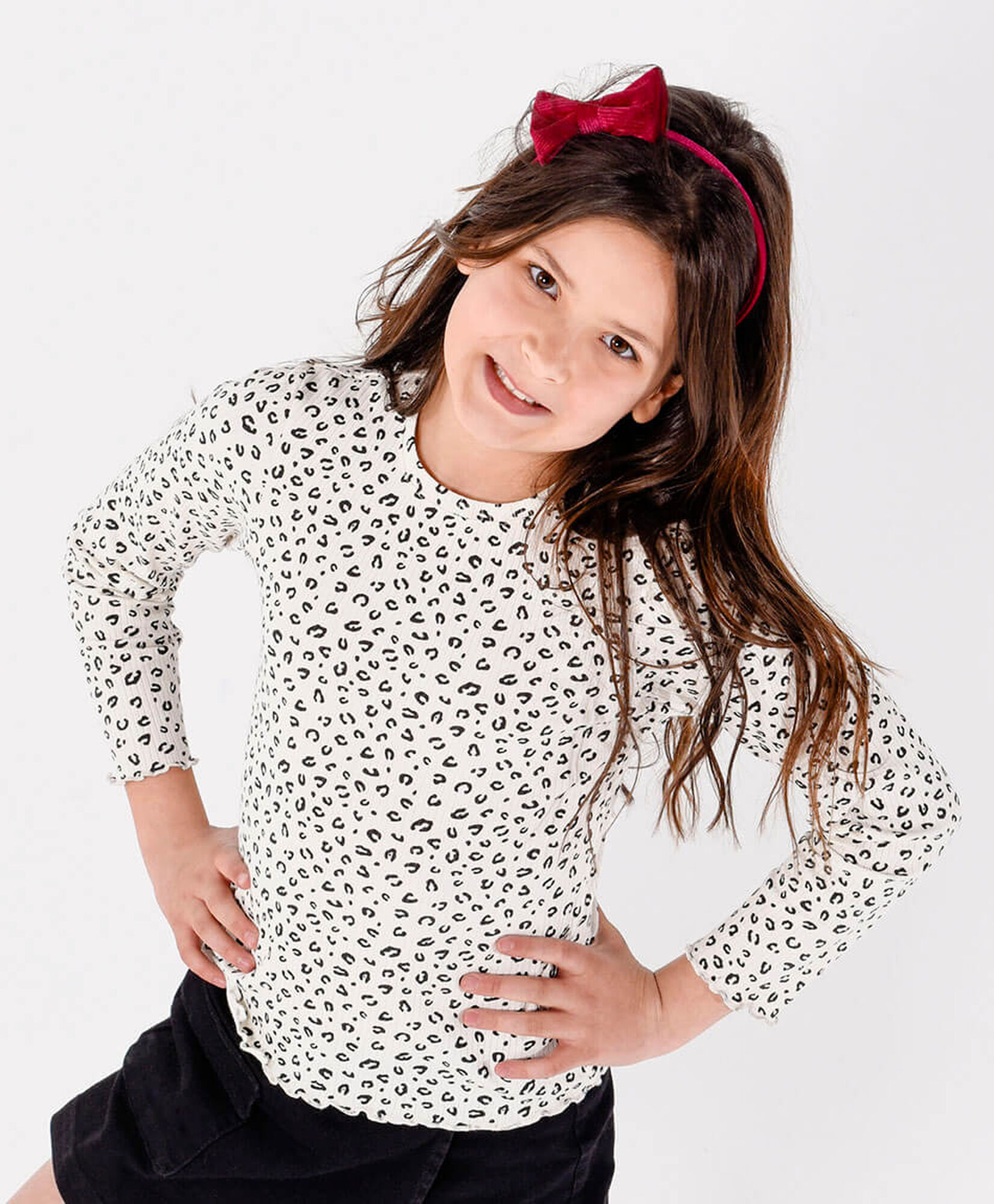 Polera niña animal print Polera niña animal print