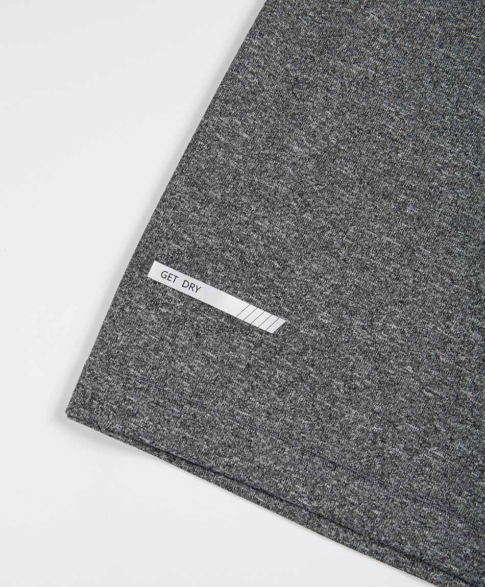 Polera deportiva hombre l&iacute;neas gris