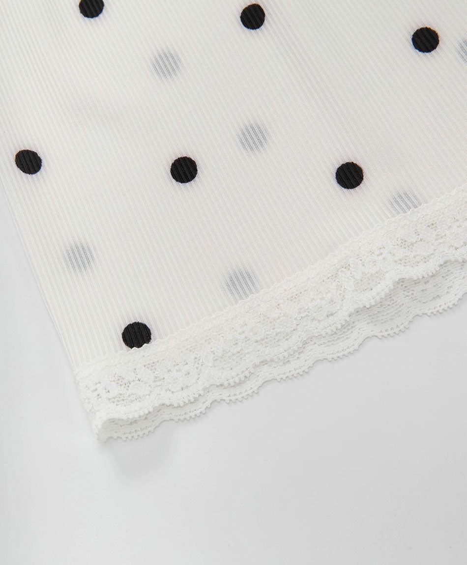 Baby doll mujer lunares encaje