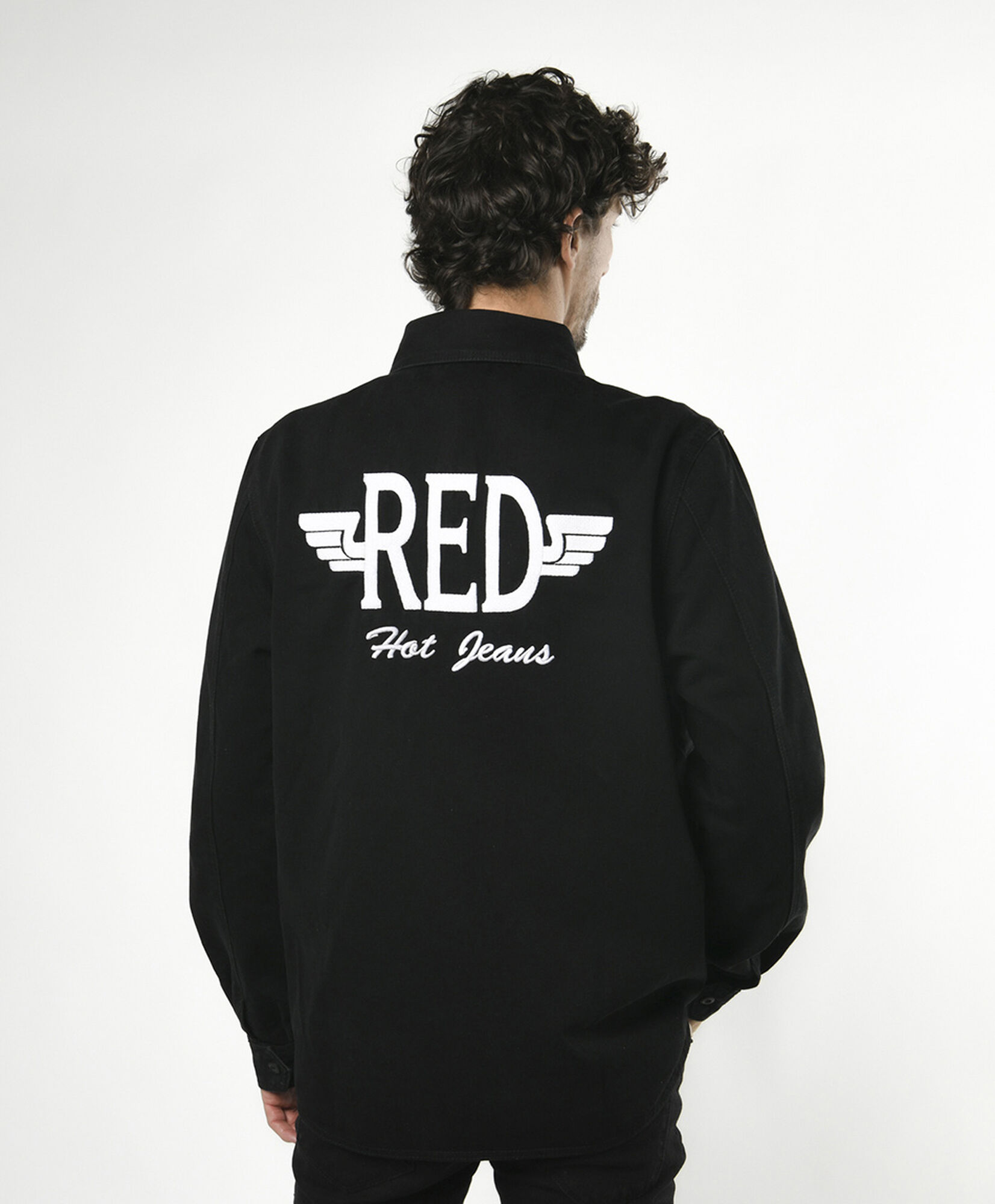 Chaqueta hombre denim negra Chaqueta hombre denim negra