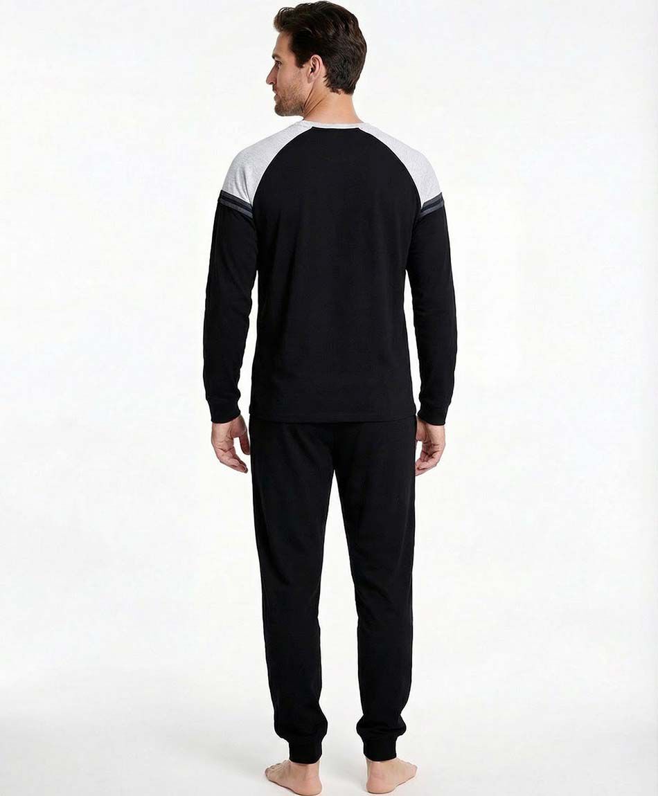 Pijama hombre manga larga jogger