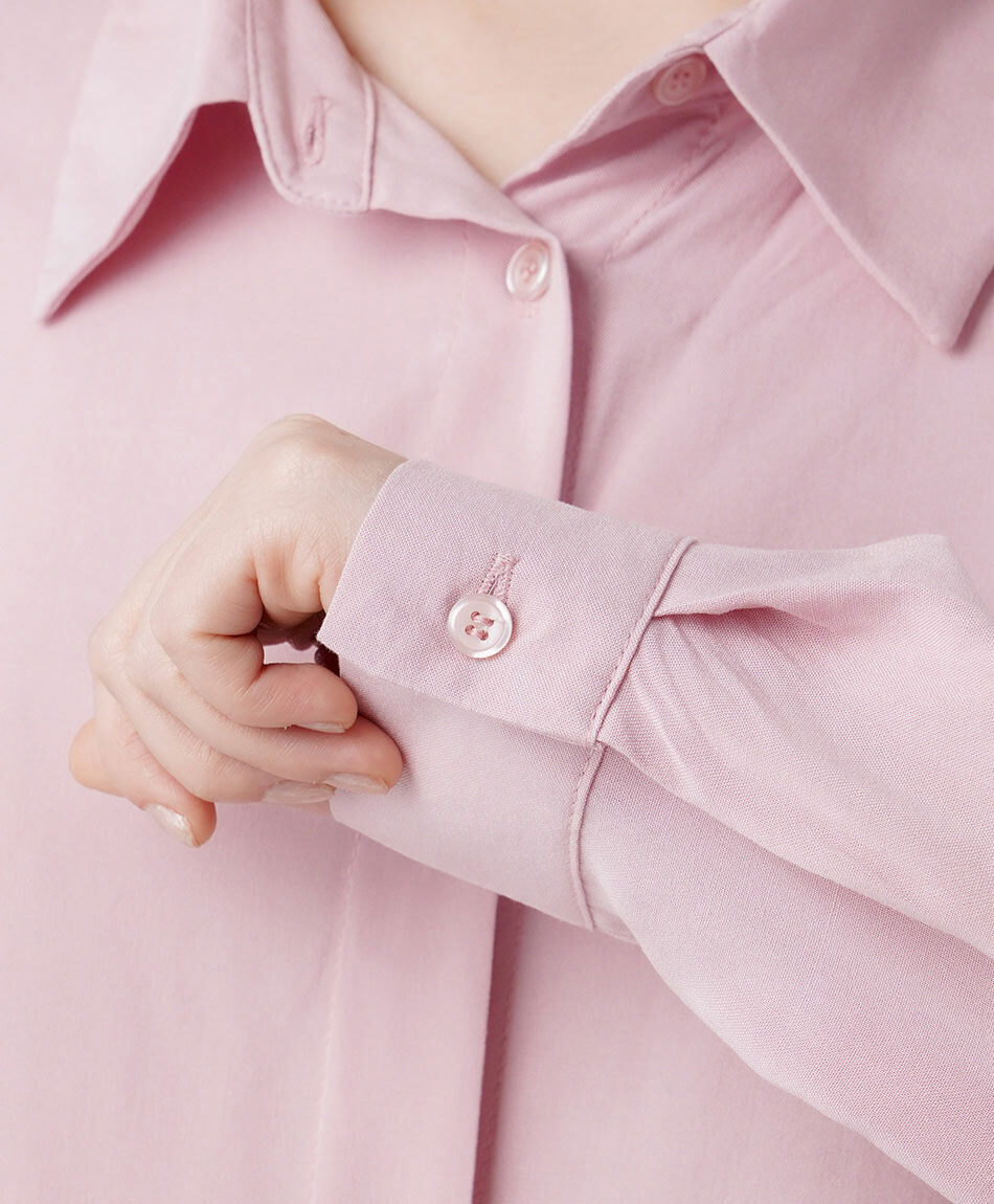 Blusa mujer camisera rosada