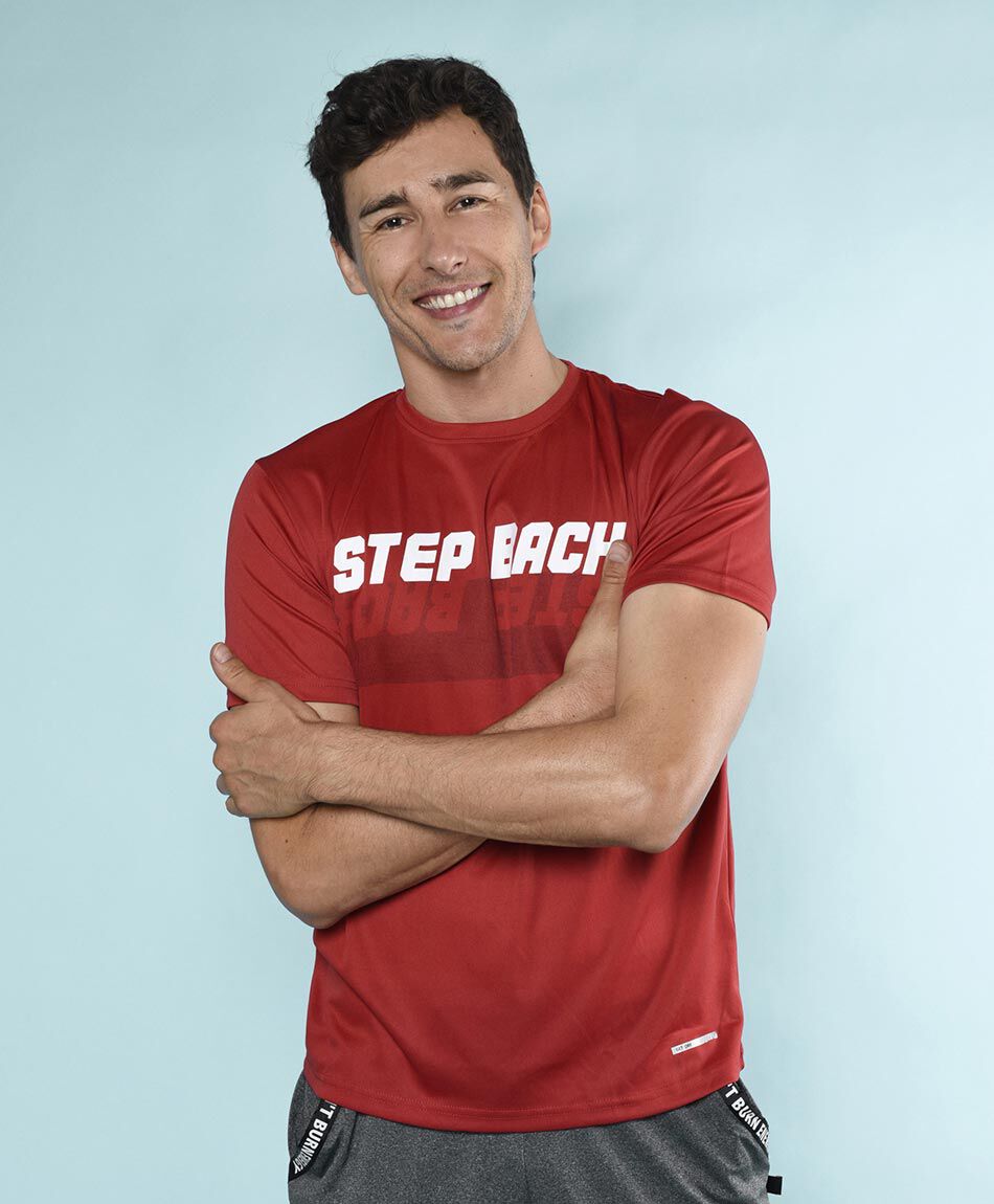 Polera deportiva manga corta cuello redondo