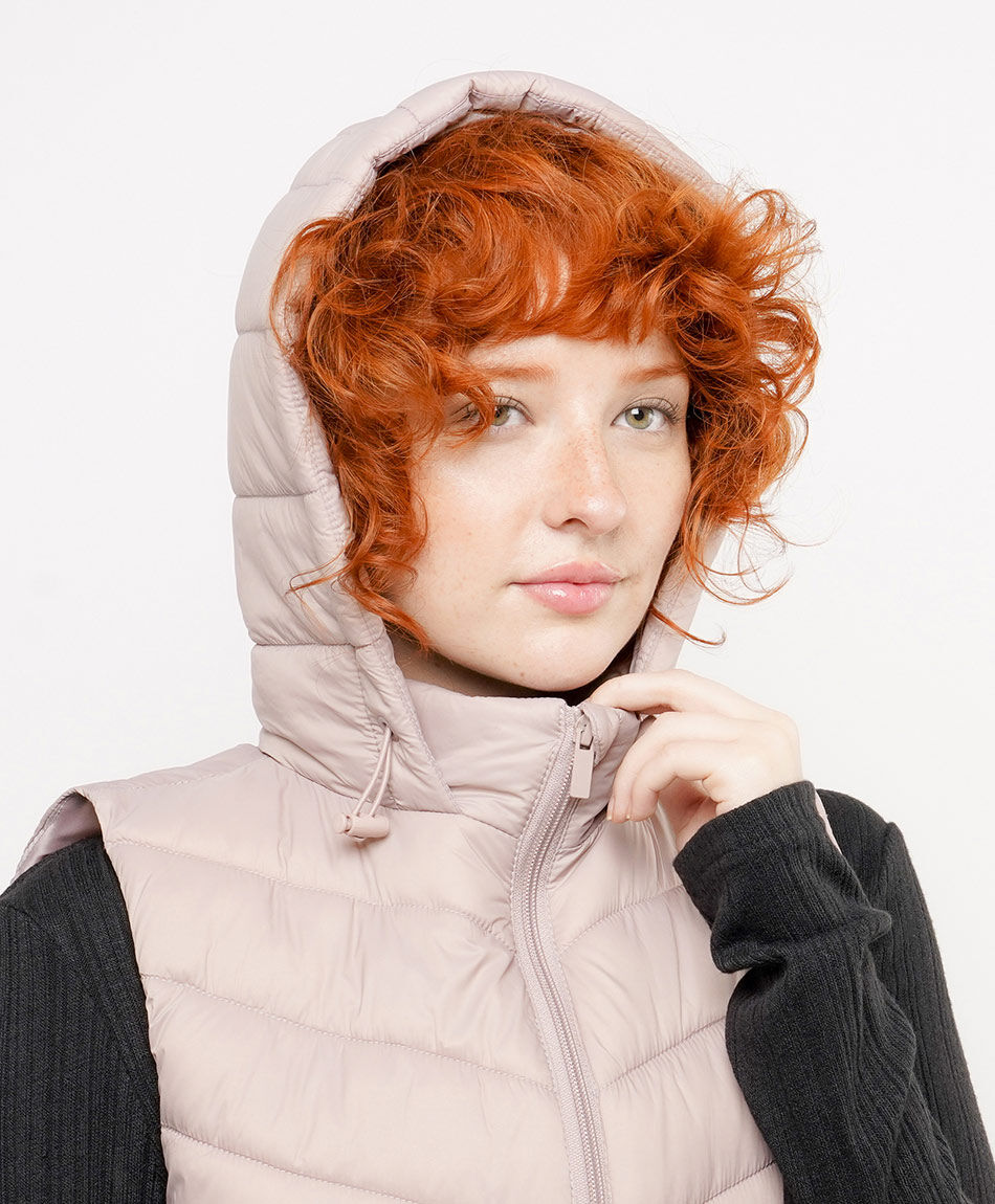 Parka mujer sin mangas acolchada