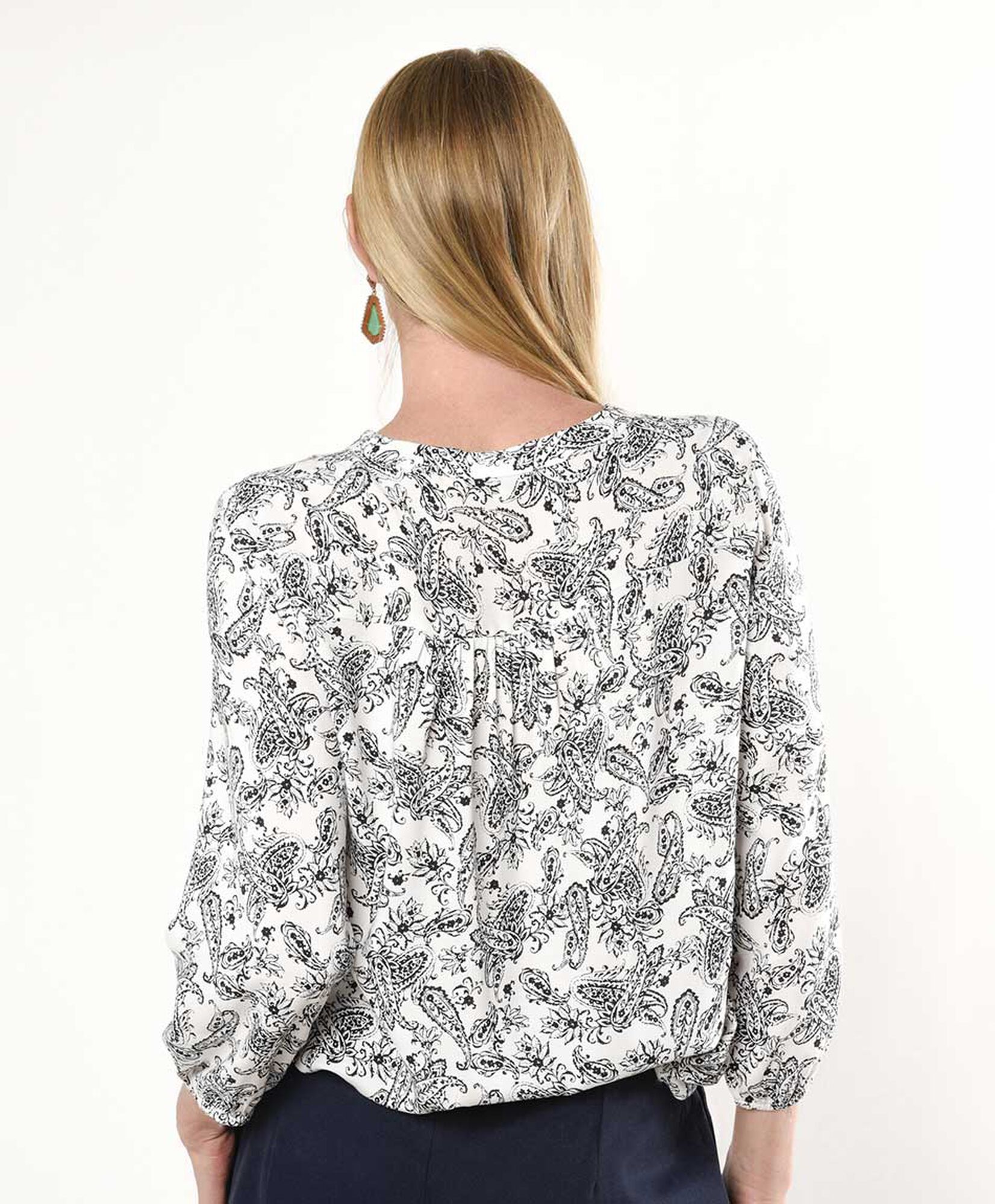 Blusa mujer figuras paisley Blusa mujer figuras paisley