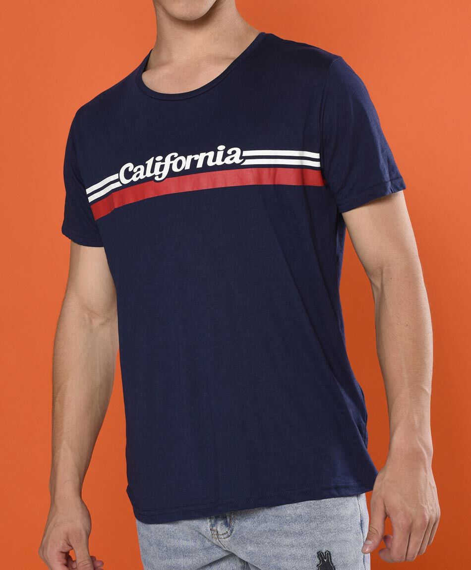 Polera manga corta cuello redondo