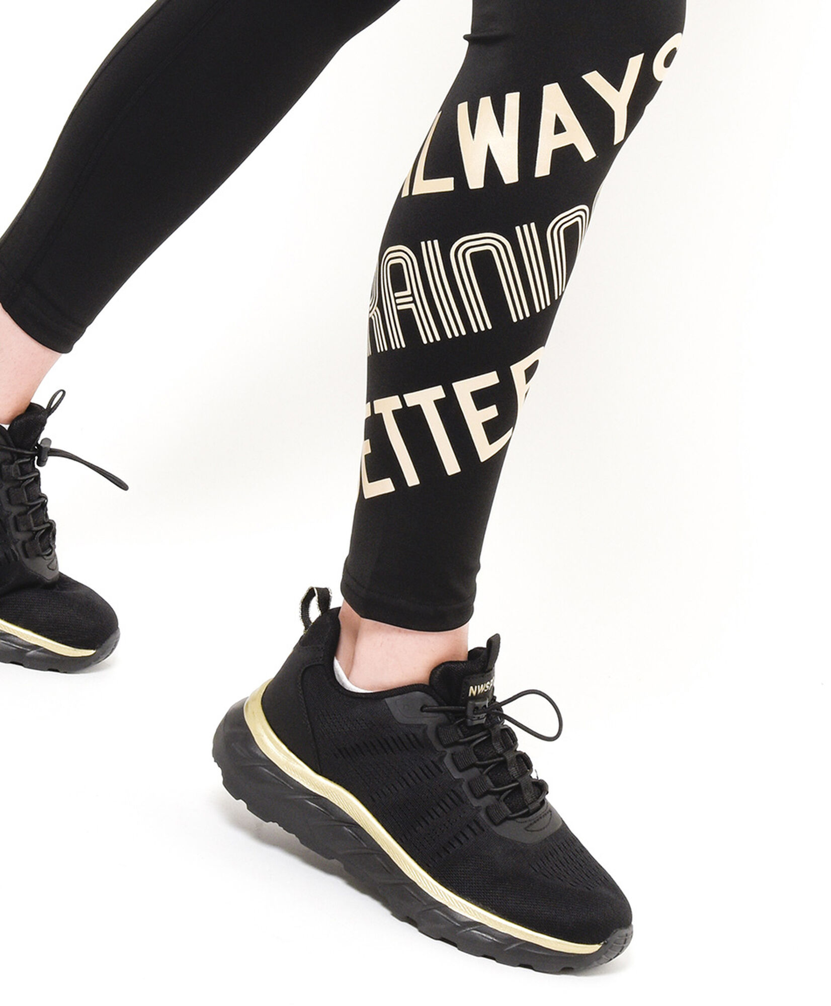Calza deportiva mujer texto diagonal Calza deportiva mujer texto diagonal