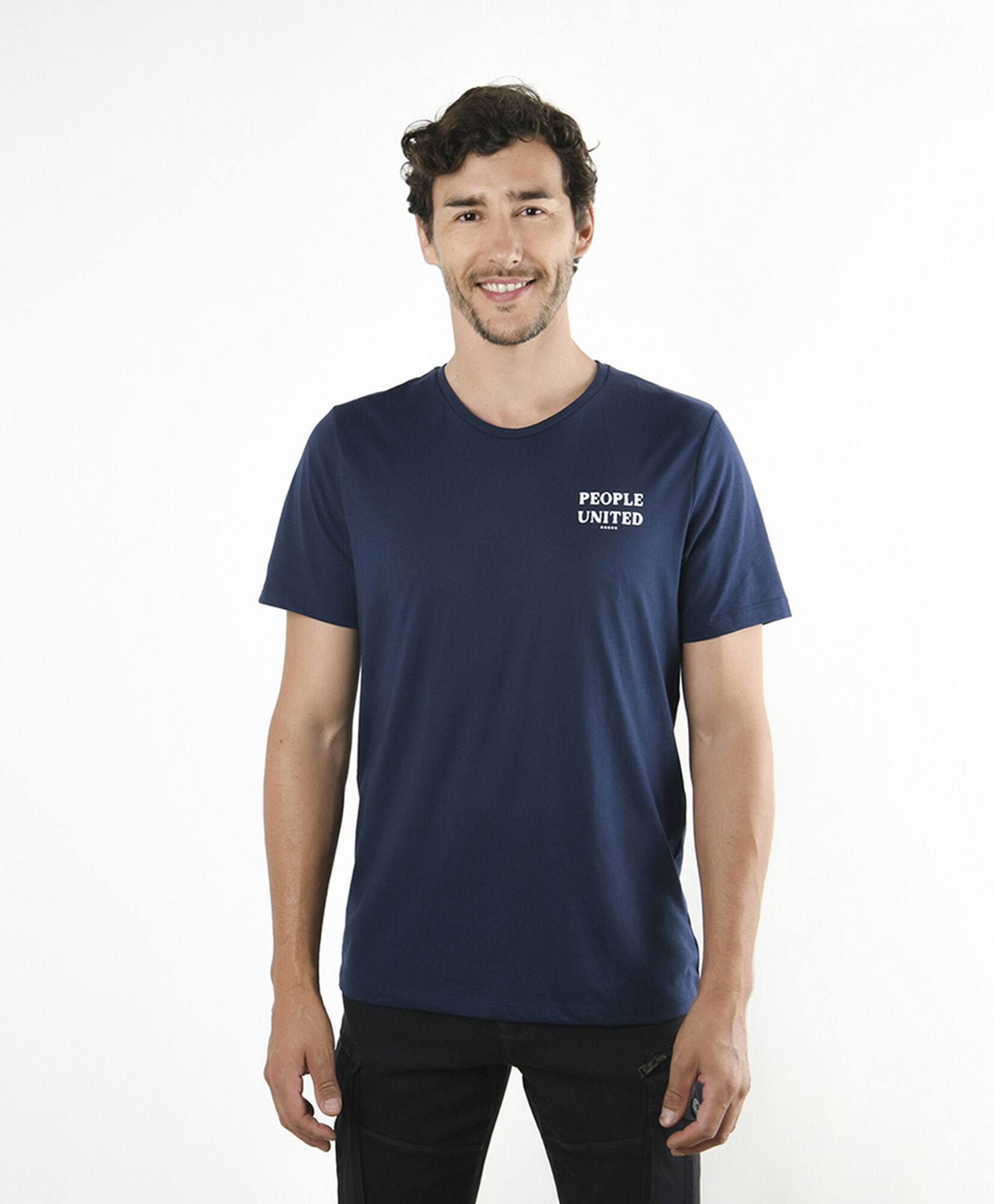 Polera hombre doble estampado people Polera hombre doble estampado people