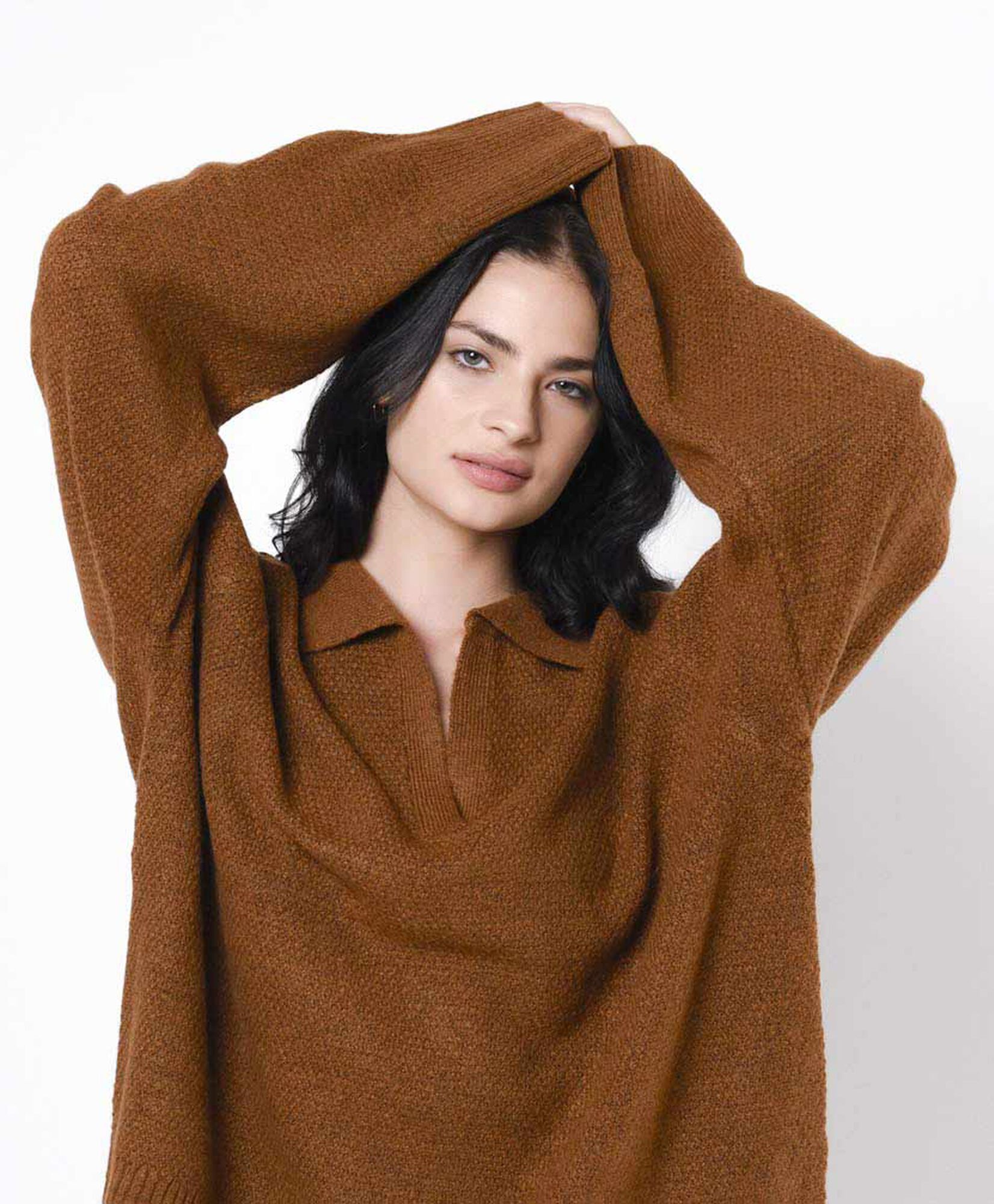 Sweater mujer oversize cuello Sweater mujer oversize cuello