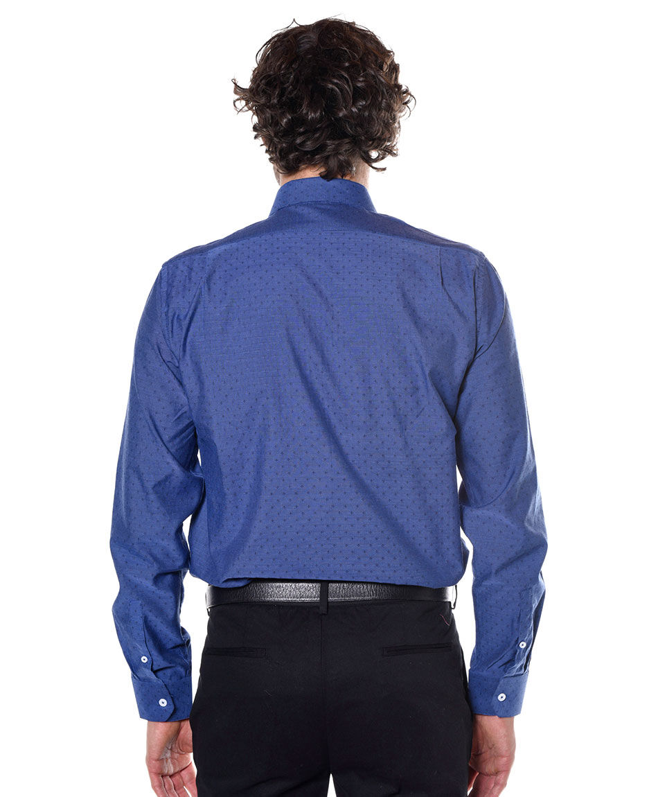 Camisa hombre dobby fantasia