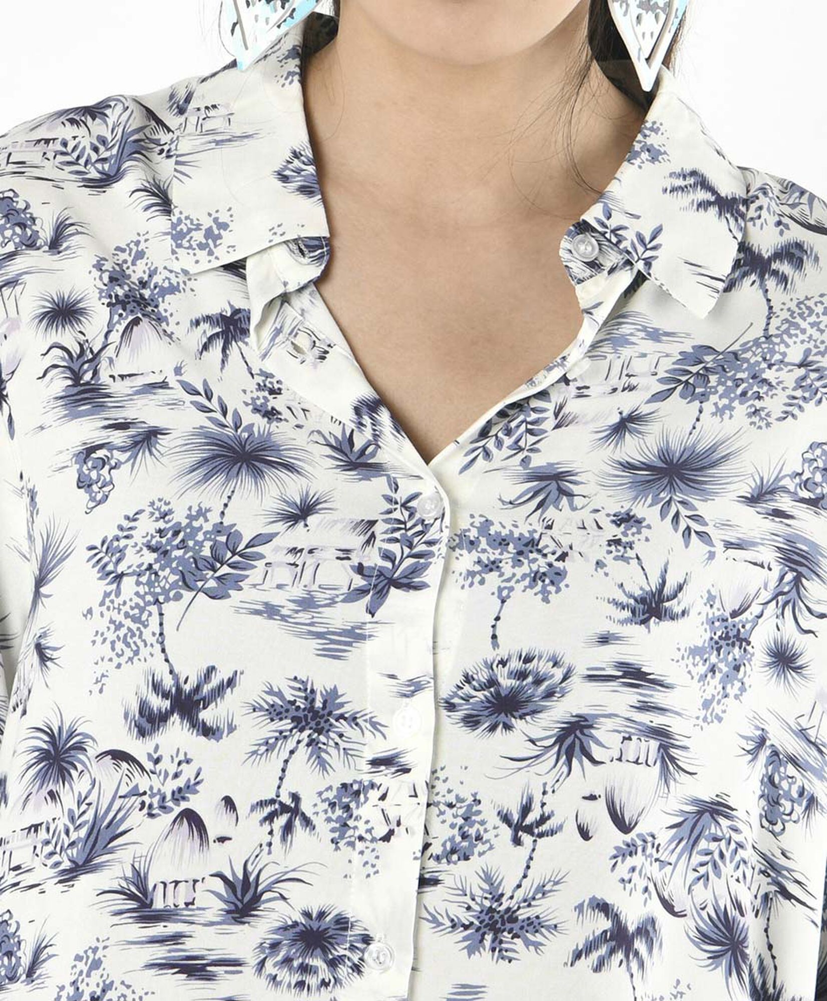 Blusa mujer estampado tropical Blusa mujer estampado tropical