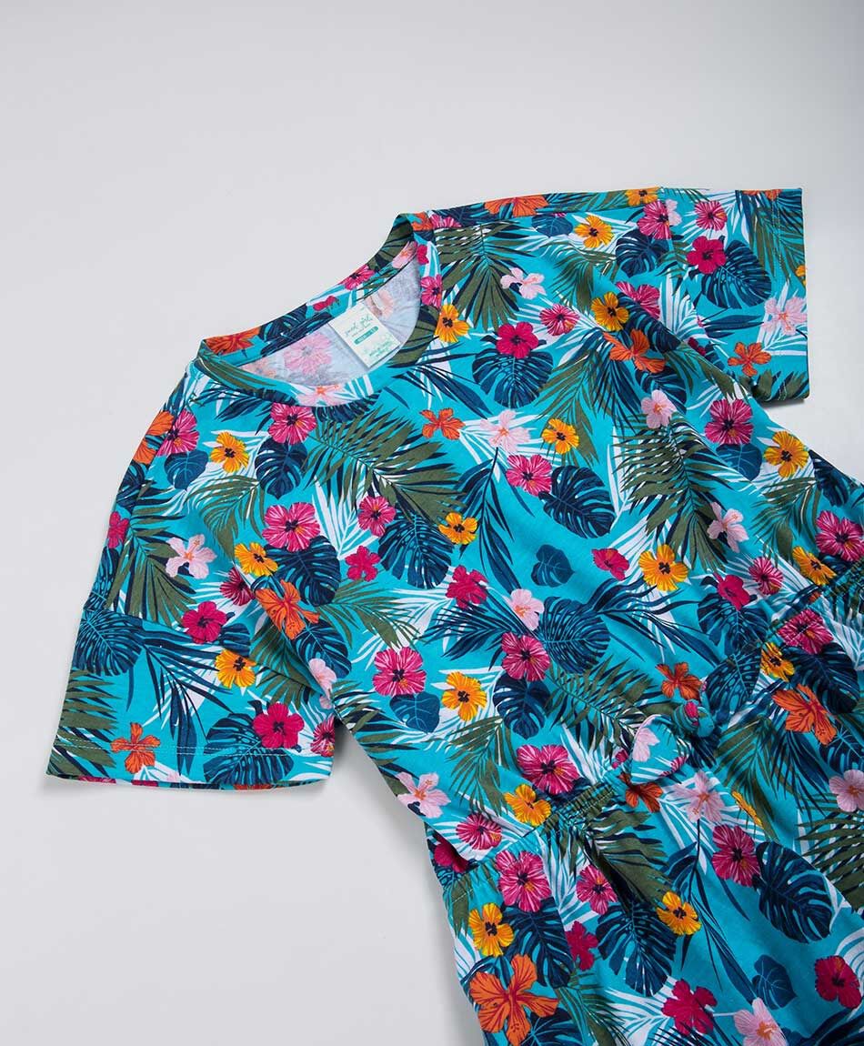 Vestido ni&ntilde;a tropical