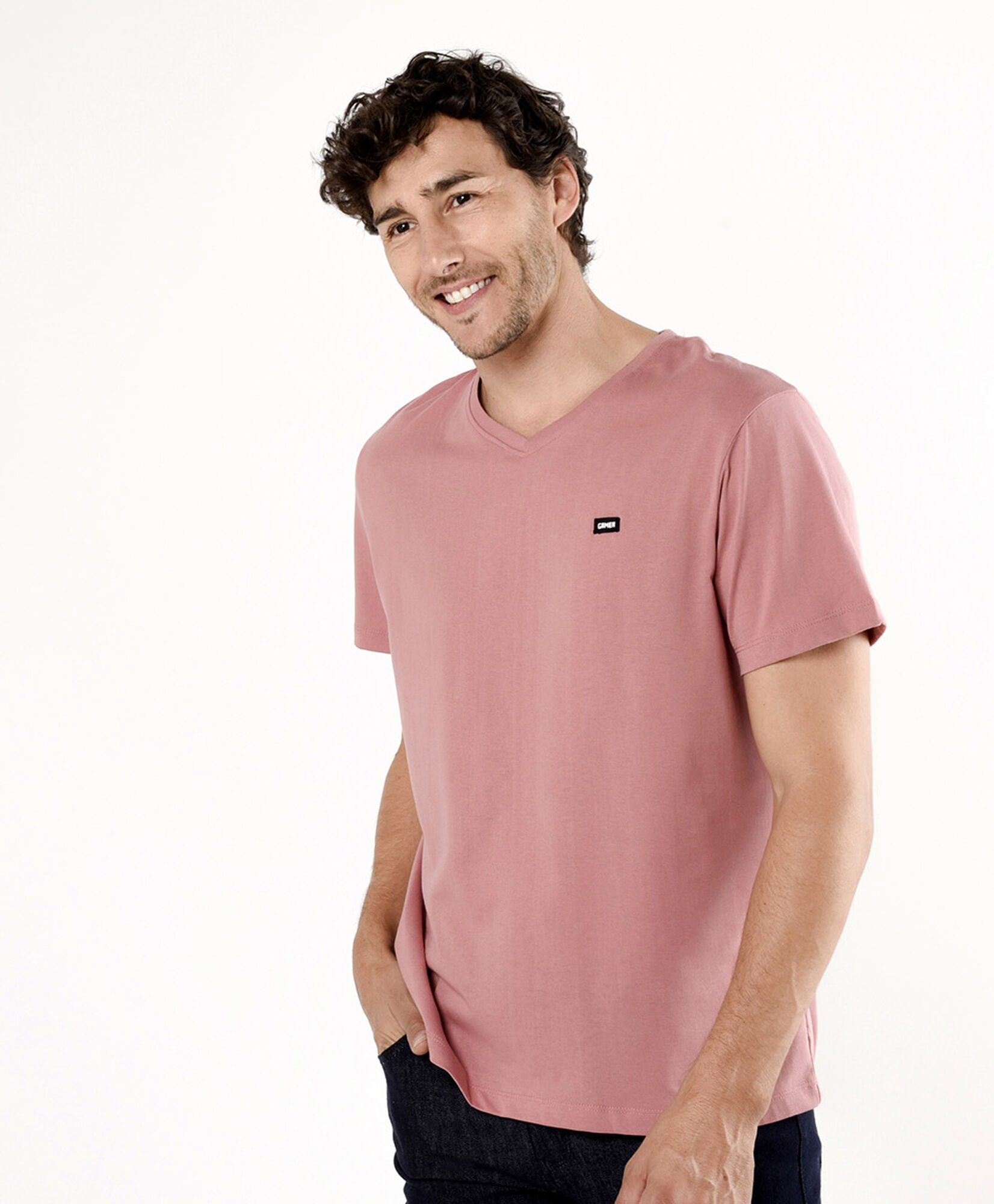 Polera hombre lisa parche gamer Polera hombre lisa parche gamer