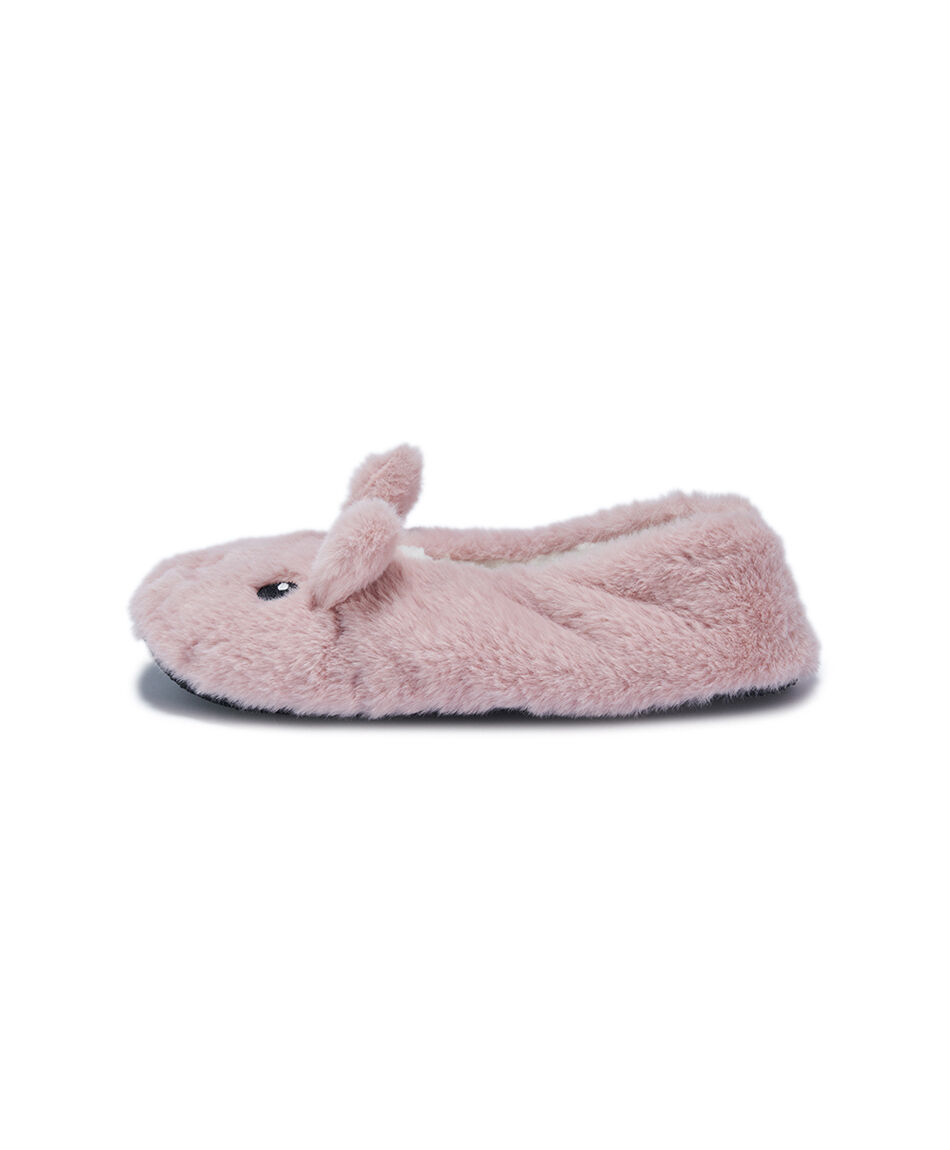Pantuflas mujer dise&ntilde;o conejo