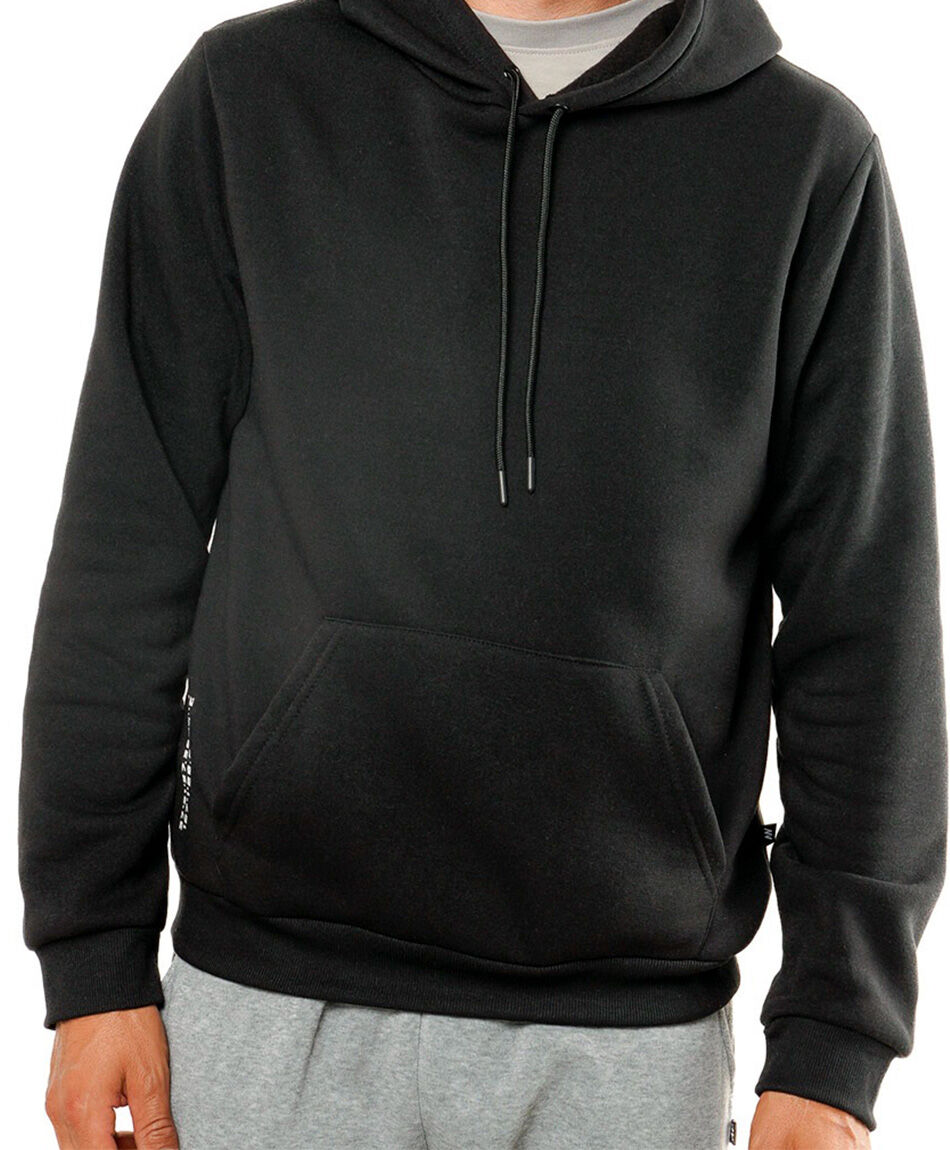 Poler&oacute;n deportivo hombre liso negro