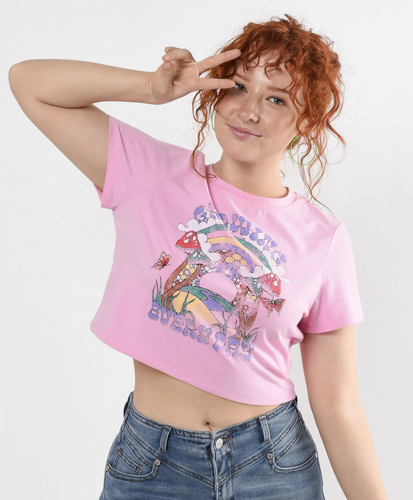 Polera mujer estampado arcoiris Polera mujer estampado arcoiris