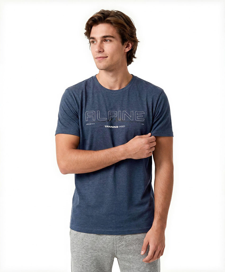 Polera deportiva hombre alpine melange