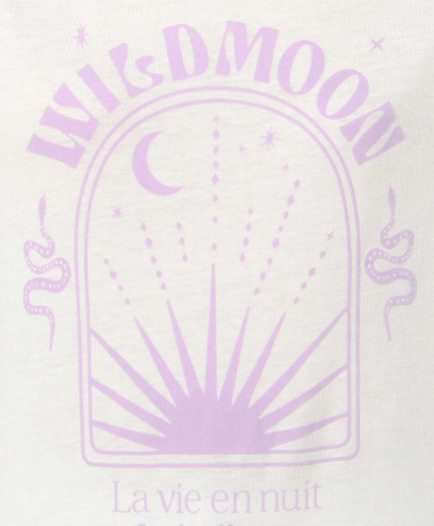 Polera mujer estampado luna y sol Polera mujer estampado luna y sol