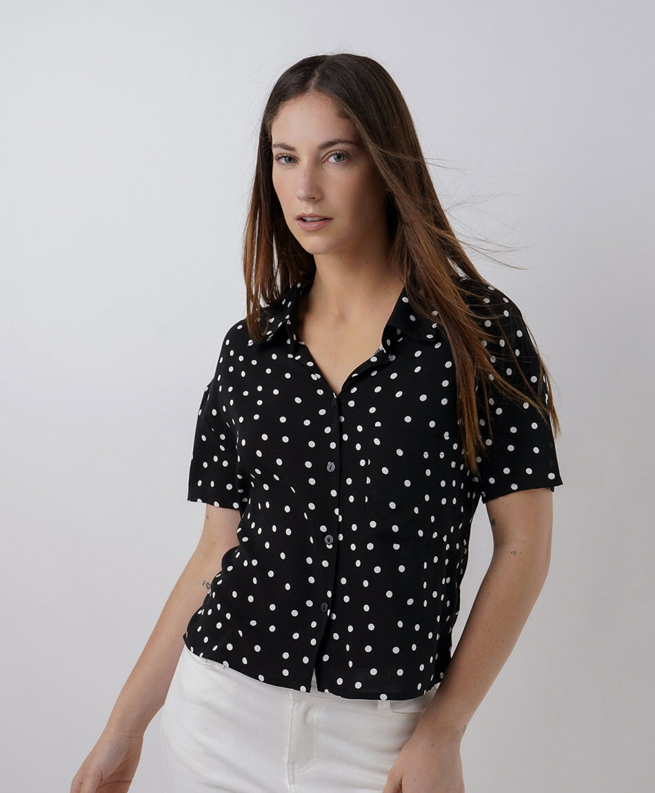 Blusa mujer lunares