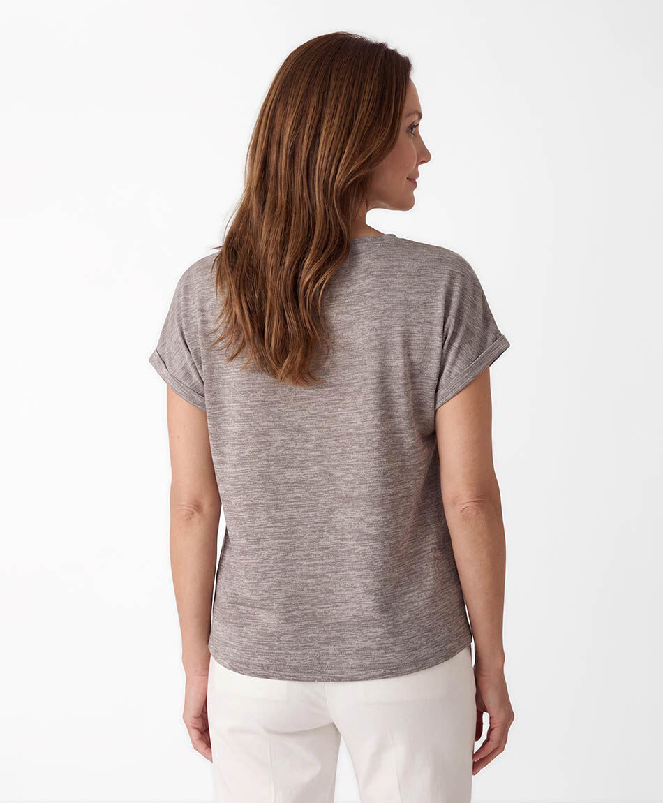 Polera mujer brillos frontal