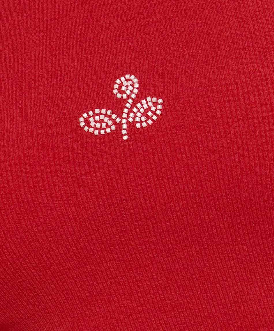 Polera mujer planta mostacillas