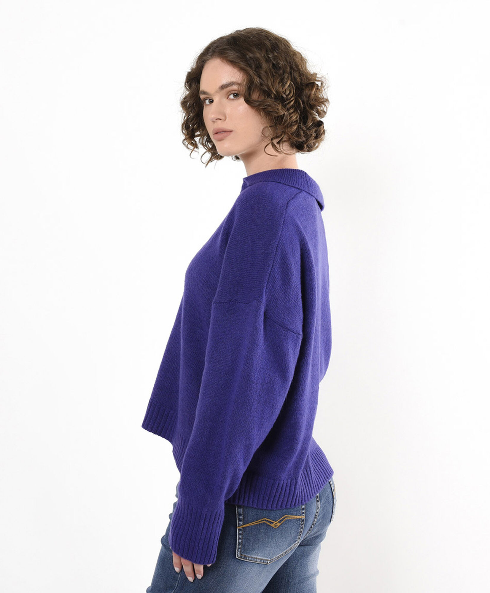 Sweater mujer con cuello Sweater mujer con cuello