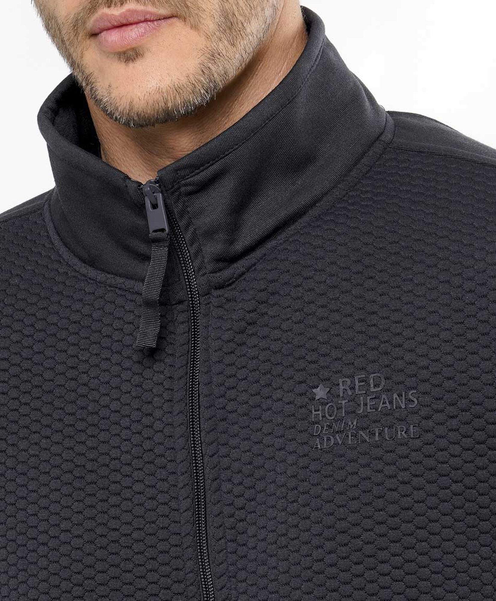 Chaqueta hombre bomber estilo tejida Chaqueta hombre bomber estilo tejida