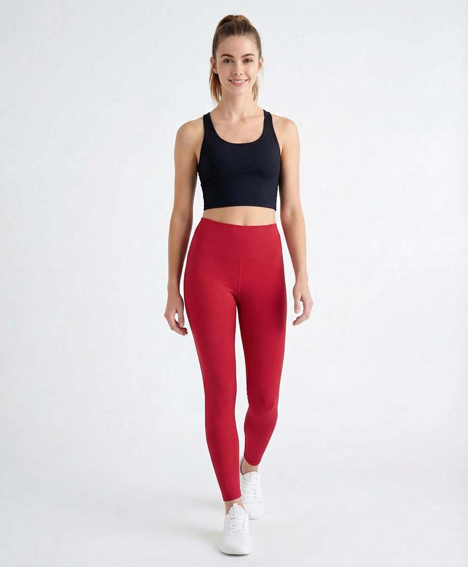Calza deportiva mujer rojo