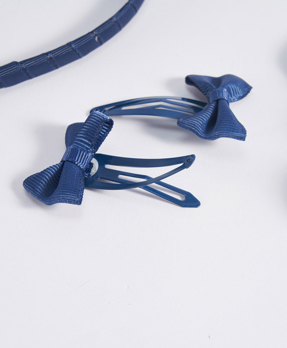 Set accesorios pelo escolar cuadros