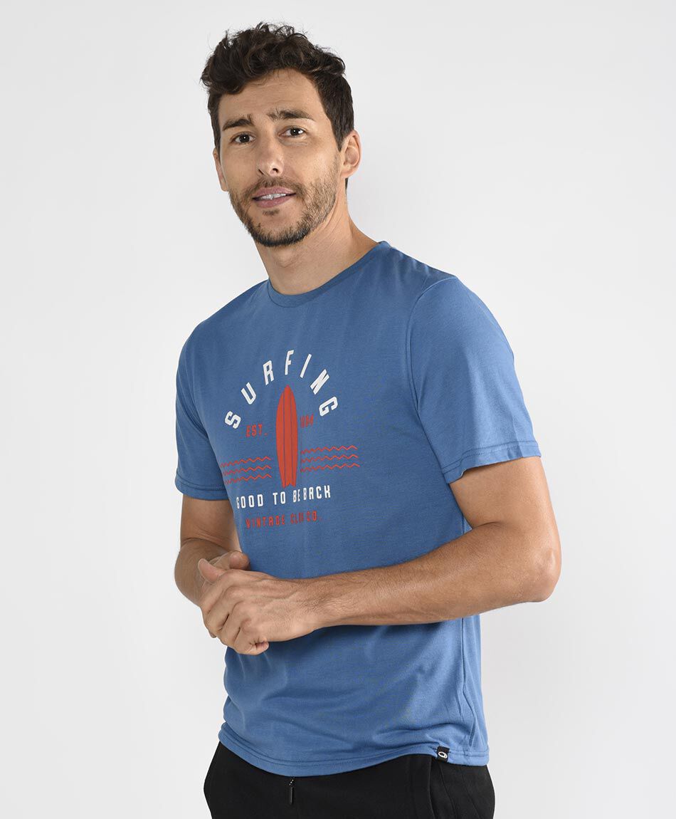 Polera deportiva manga corta cuello redondo