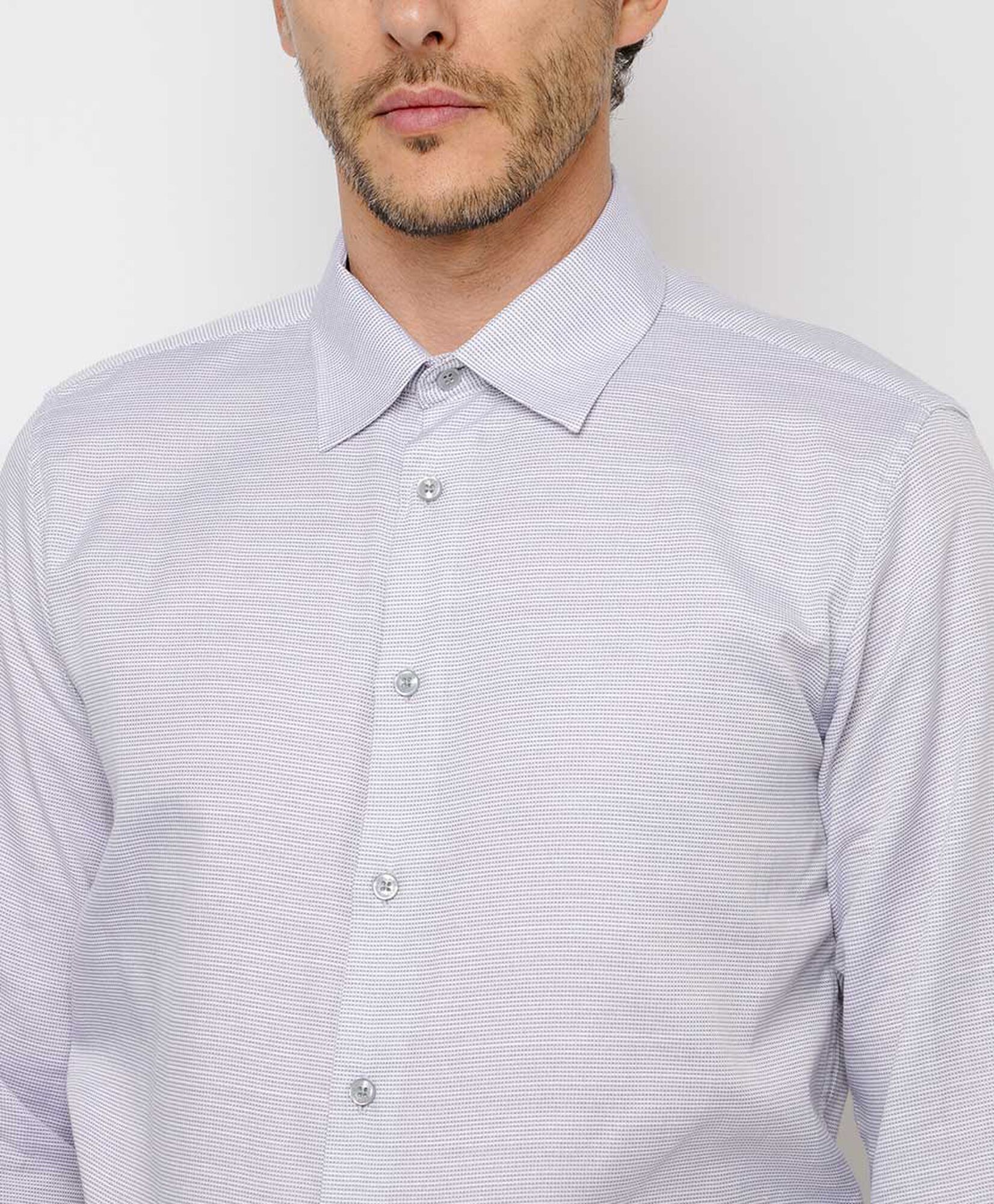 Camisa hombre formal mini líneas Camisa hombre formal mini líneas