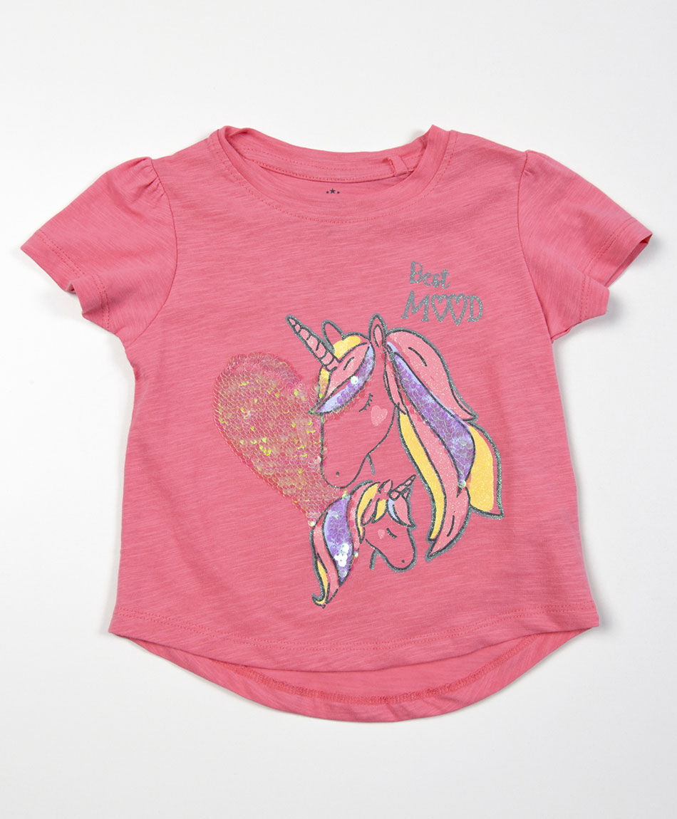 Polera beb&eacute; unicornio brillante