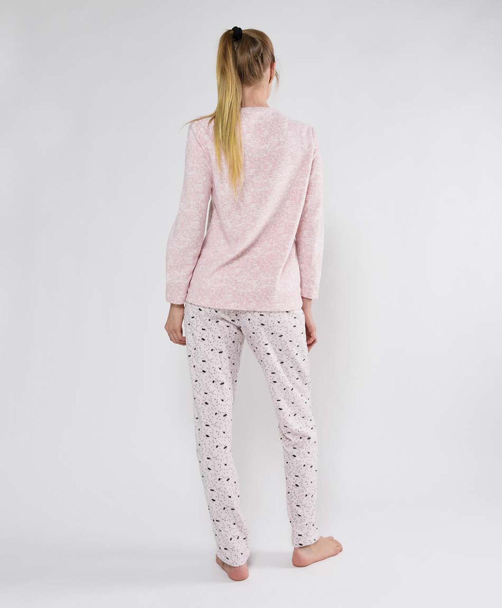 Pijama mujer polar gato rosa Pijama mujer polar gato rosa