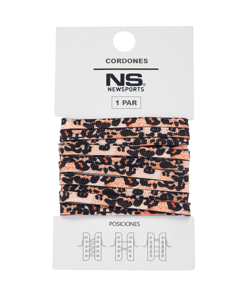 Cordones zapatilla animal print