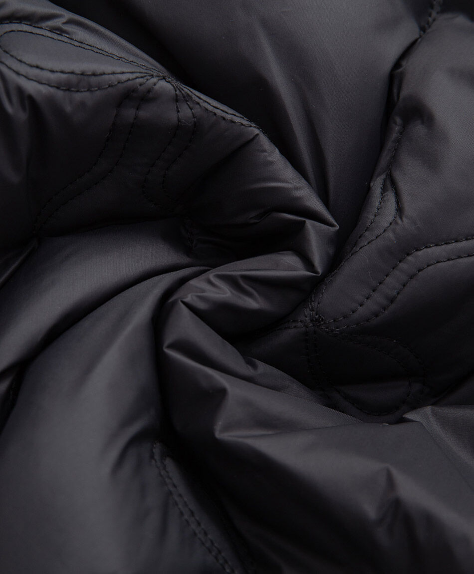 Parka ni&ntilde;a sin mangas negro