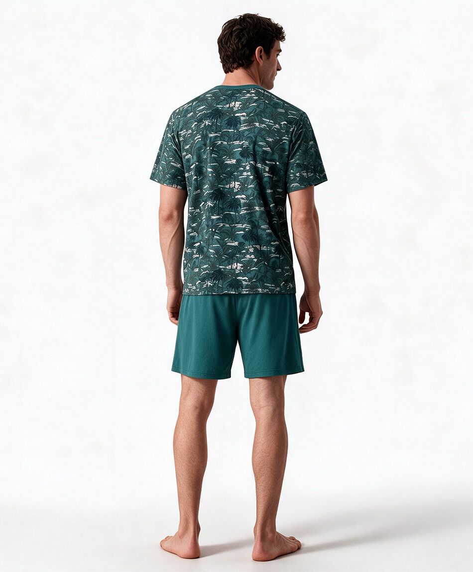 Pijama hombre palmeras