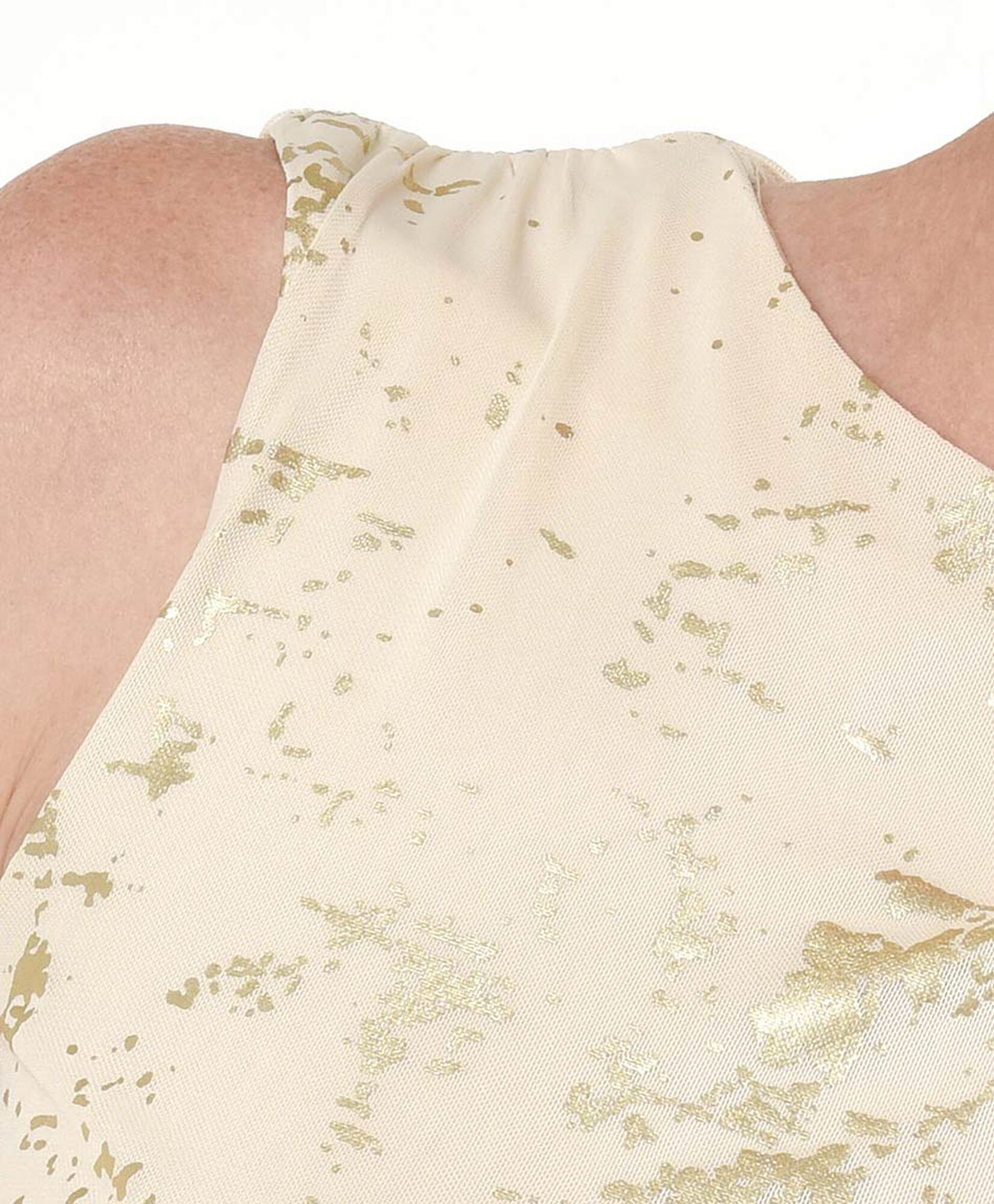 Polera mujer brillos dorados Polera mujer brillos dorados