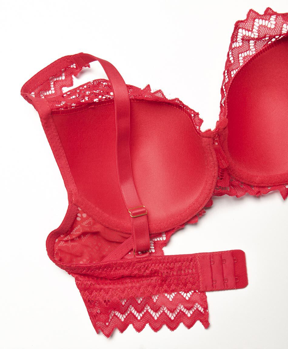 Sost&eacute;n mujer encaje zig zag