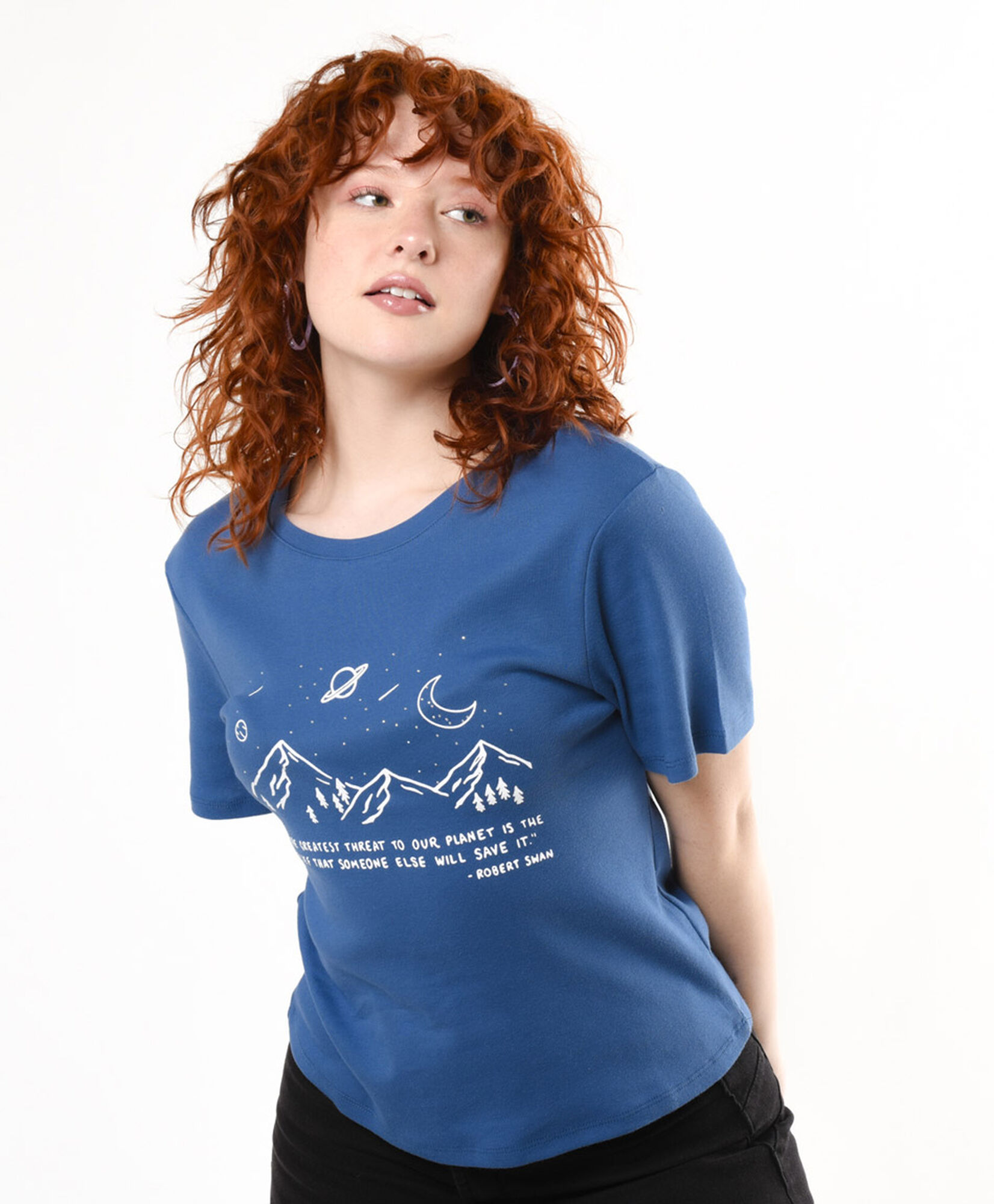 Polera mujer frase montañas Polera mujer frase montañas