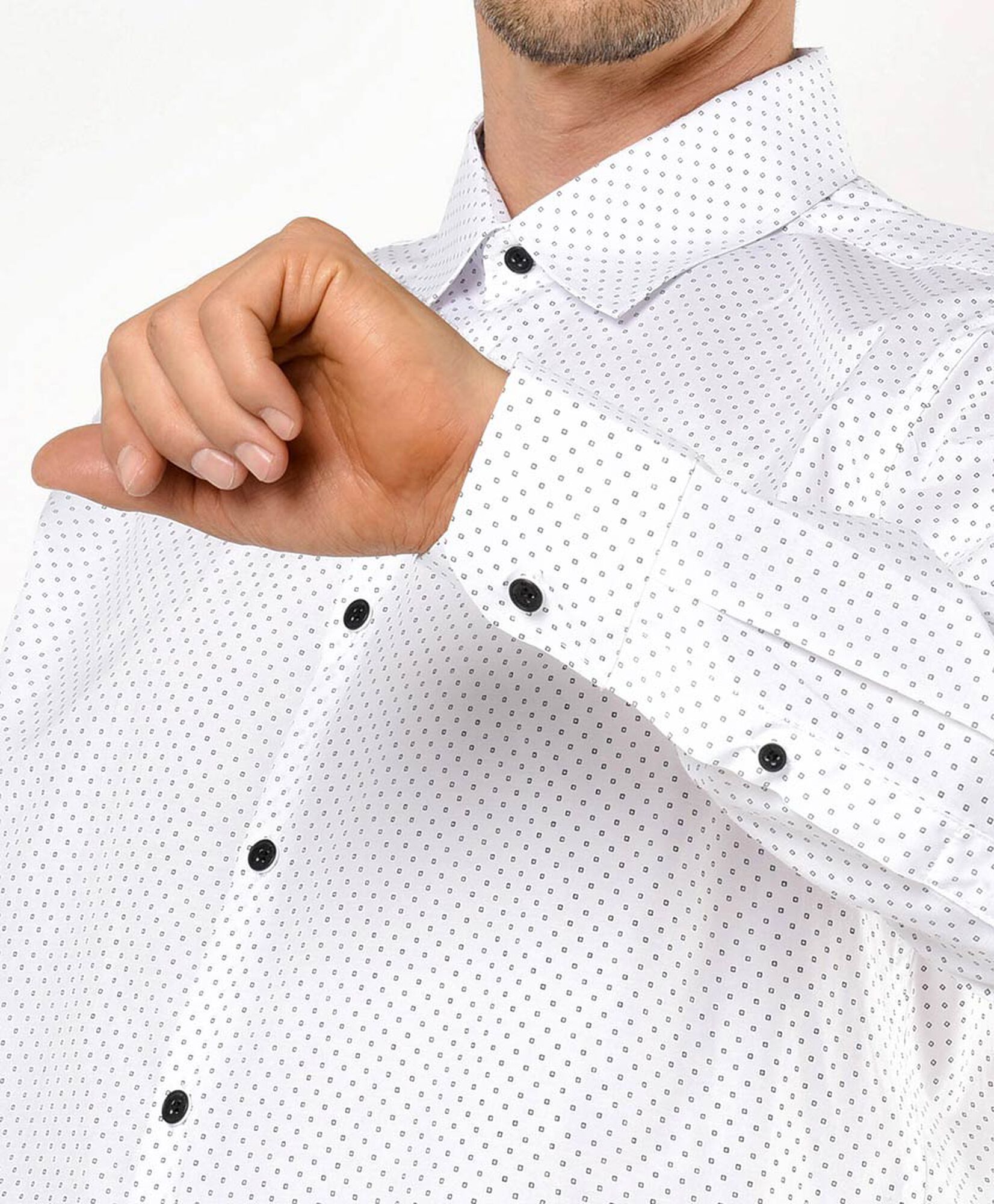Camisa hombre puntos blanca Camisa hombre puntos blanca
