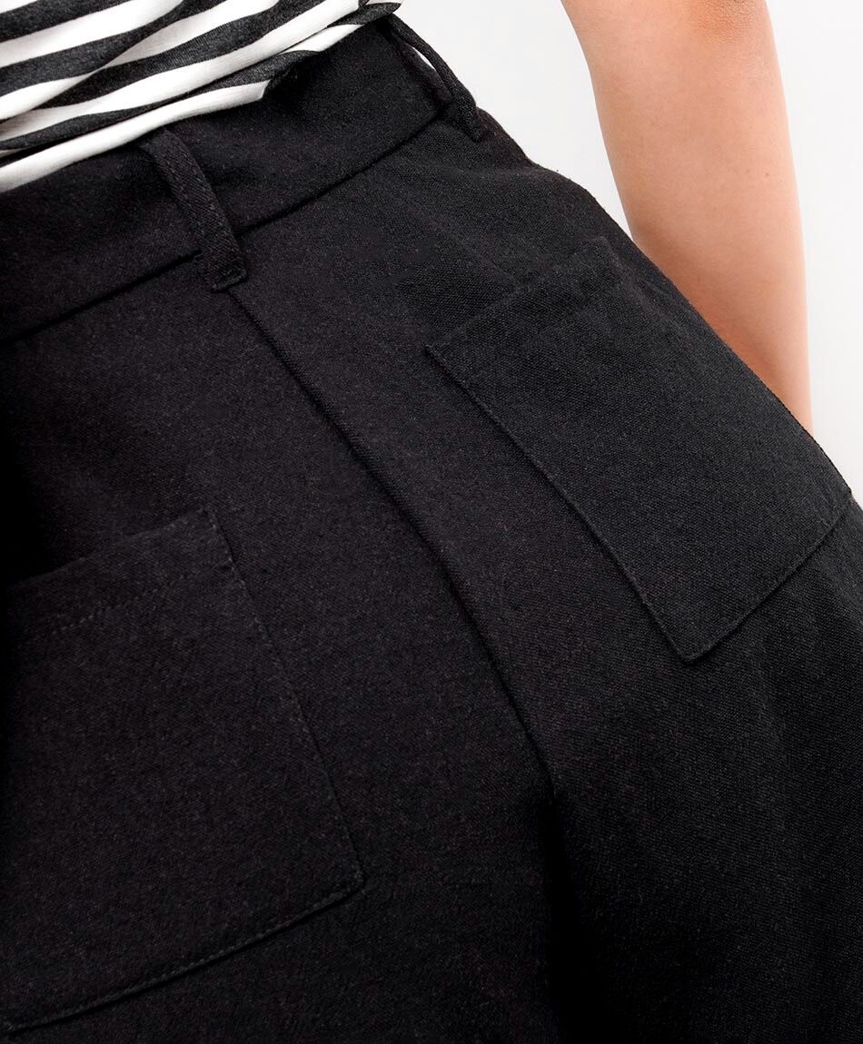 Short mujer lino cl&aacute;sico